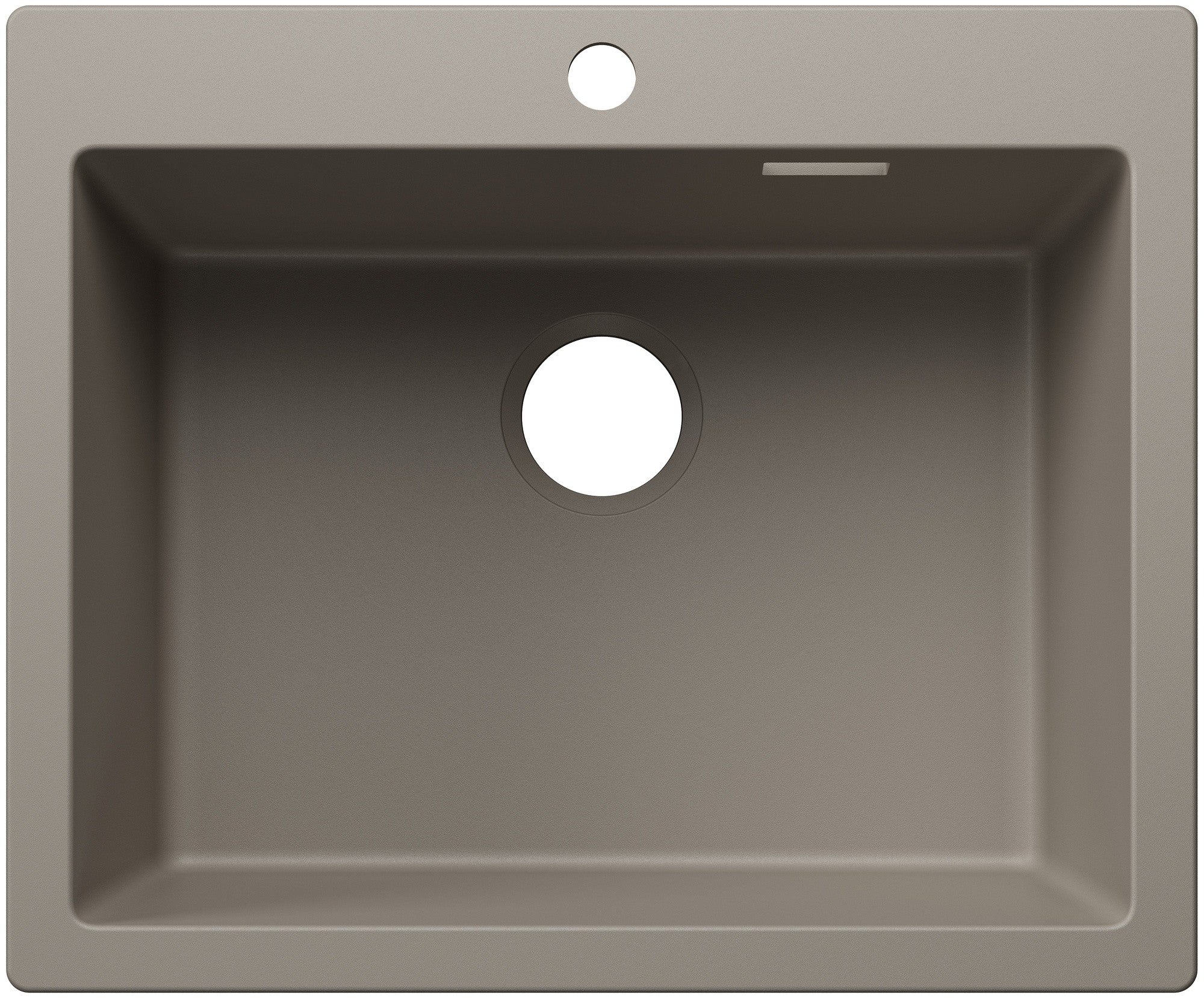 Chiuveta bucatarie Pleon 6, 527777, trufe, pe blat, 620 x 510 mm, Blanco